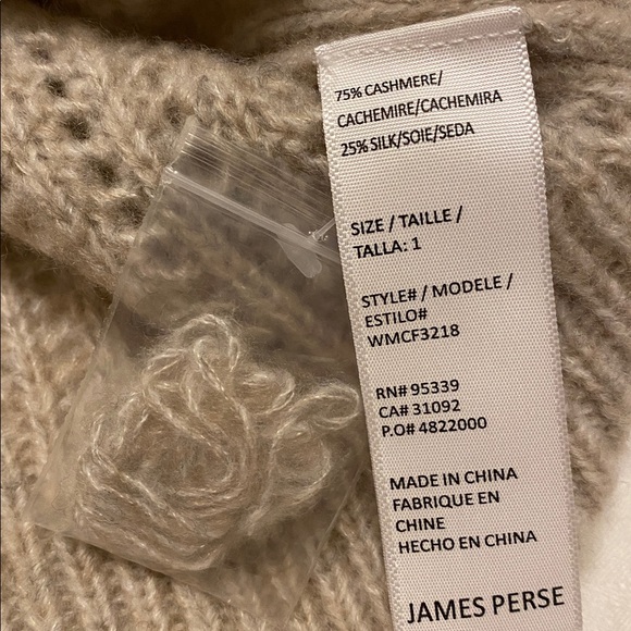 James Perse Cashmere Silk Open Knit Shell - Picture 6 of 9